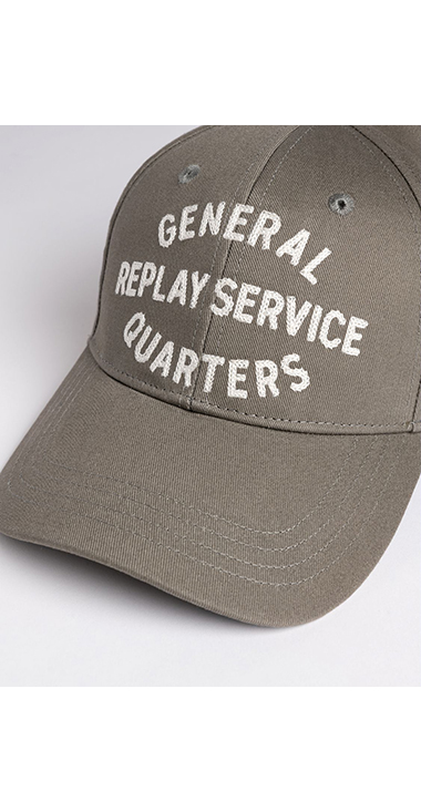 レタリング刺しゅうコットンツイルCAP 詳細画像